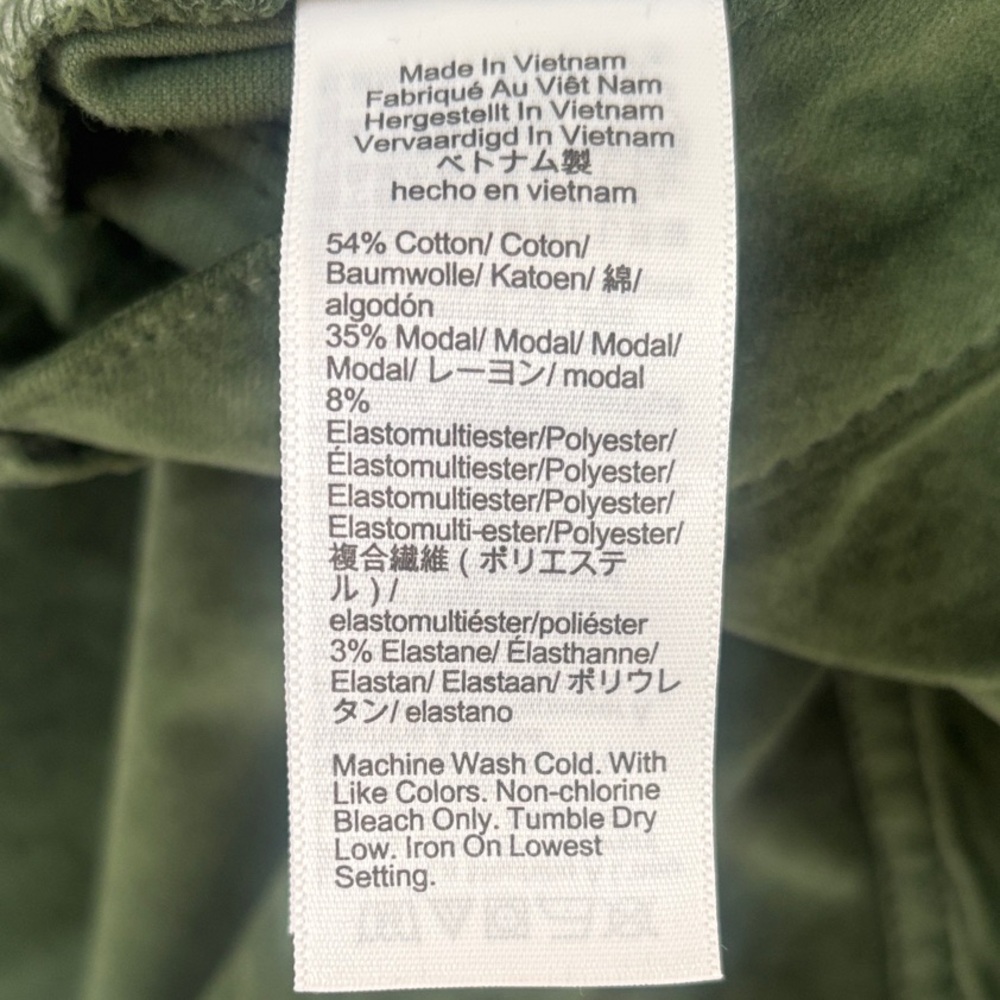 J. Crew Full-length slim wide-leg pant in Stretch Velvet 29 Green - Picture 10 of 11